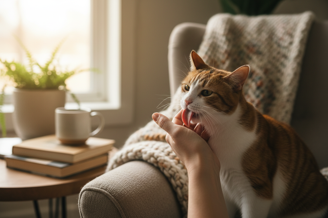 Why Does My Cat Lick Me?
