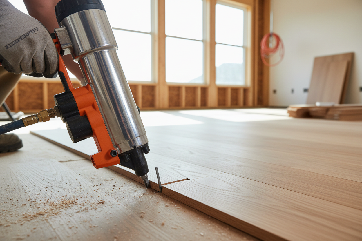 How to Nail Hardwood Floor (Blind Nailing & Face Nailing Guide) – Life ...