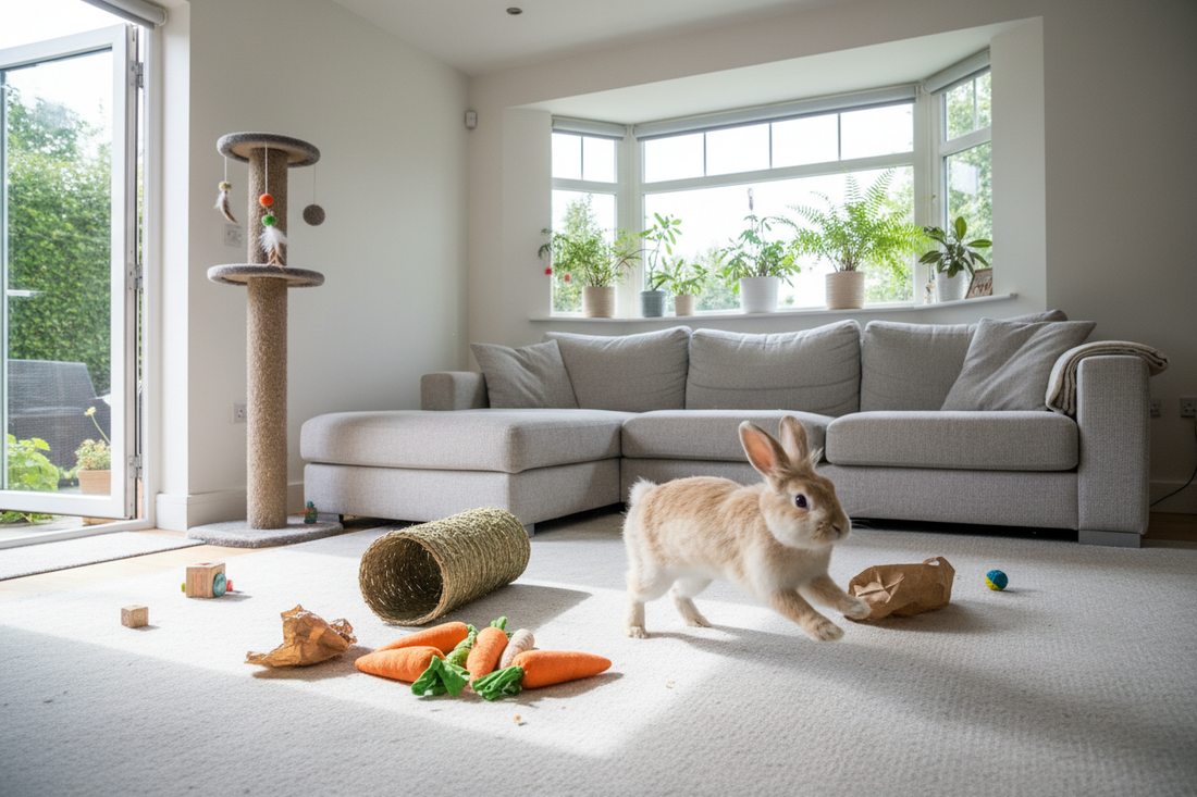 How to Exercise a Rabbit Indoors