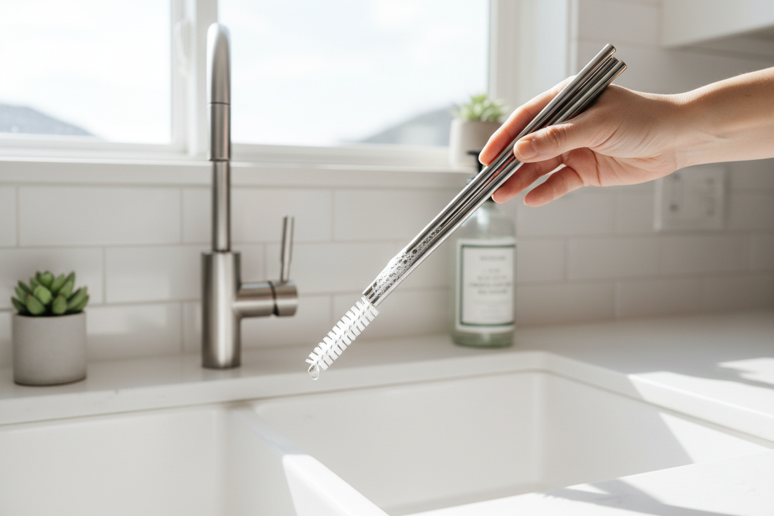 How to Clean Metal Straws