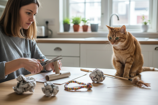 How to Make Cat Toys at Home: 10 Easy DIY Ideas