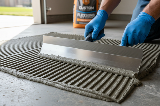 How to Apply Tile Adhesive Correctly (Trowel Technique and Coverage Guide)