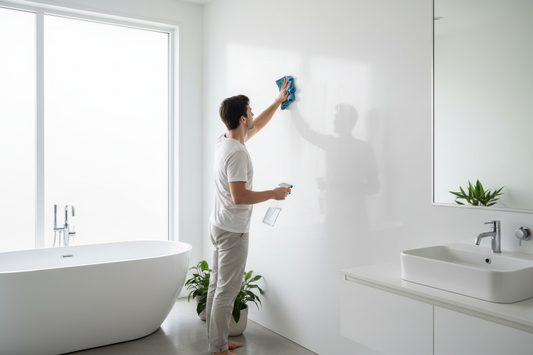 How to Clean Bathroom Walls