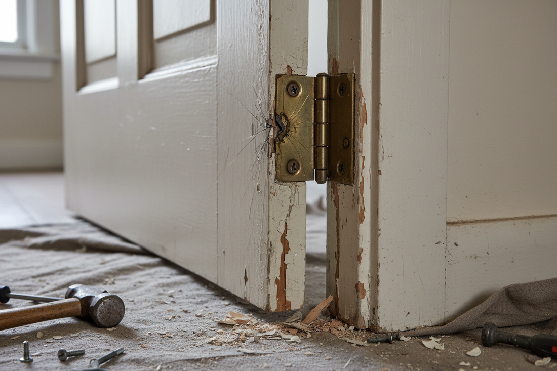 How to Fix a Door Hinge That Is Broken