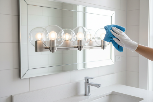 How to Clean Bathroom Light Fixtures