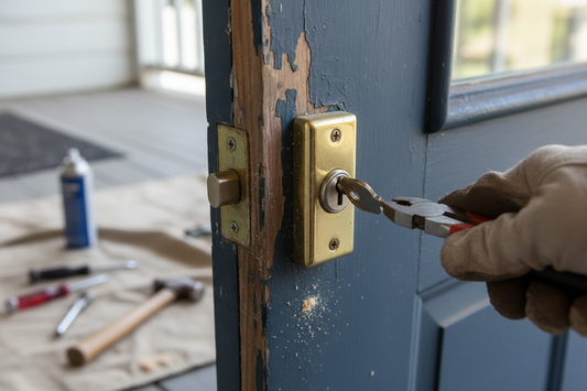 How to Fix a Door Deadbolt That Is Stuck
