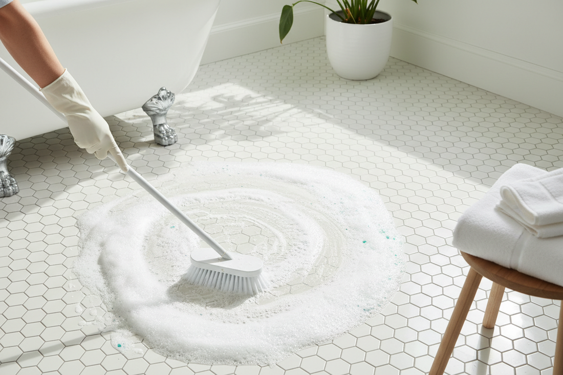 How to Clean Bathroom Floor Tiles