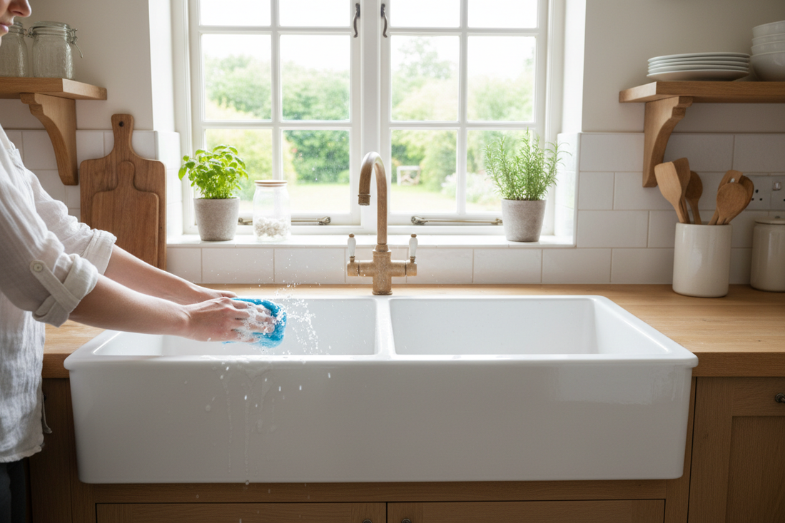 How to Clean Farmhouse Sink