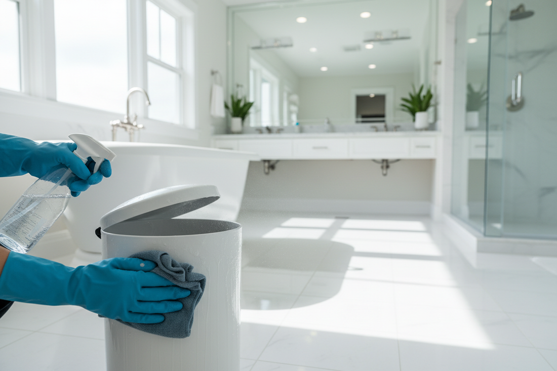 How to Clean Bathroom Trash Can