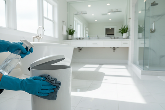 How to Clean Bathroom Trash Can