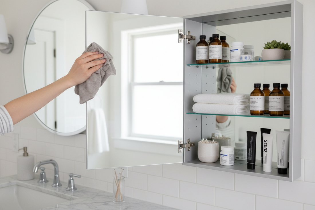 How to Clean Bathroom Medicine Cabinet