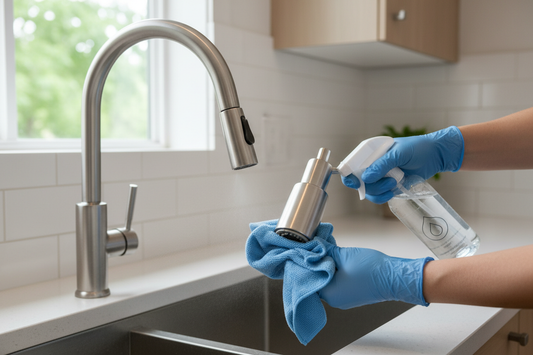 How to Clean Pull-Down Kitchen Faucet