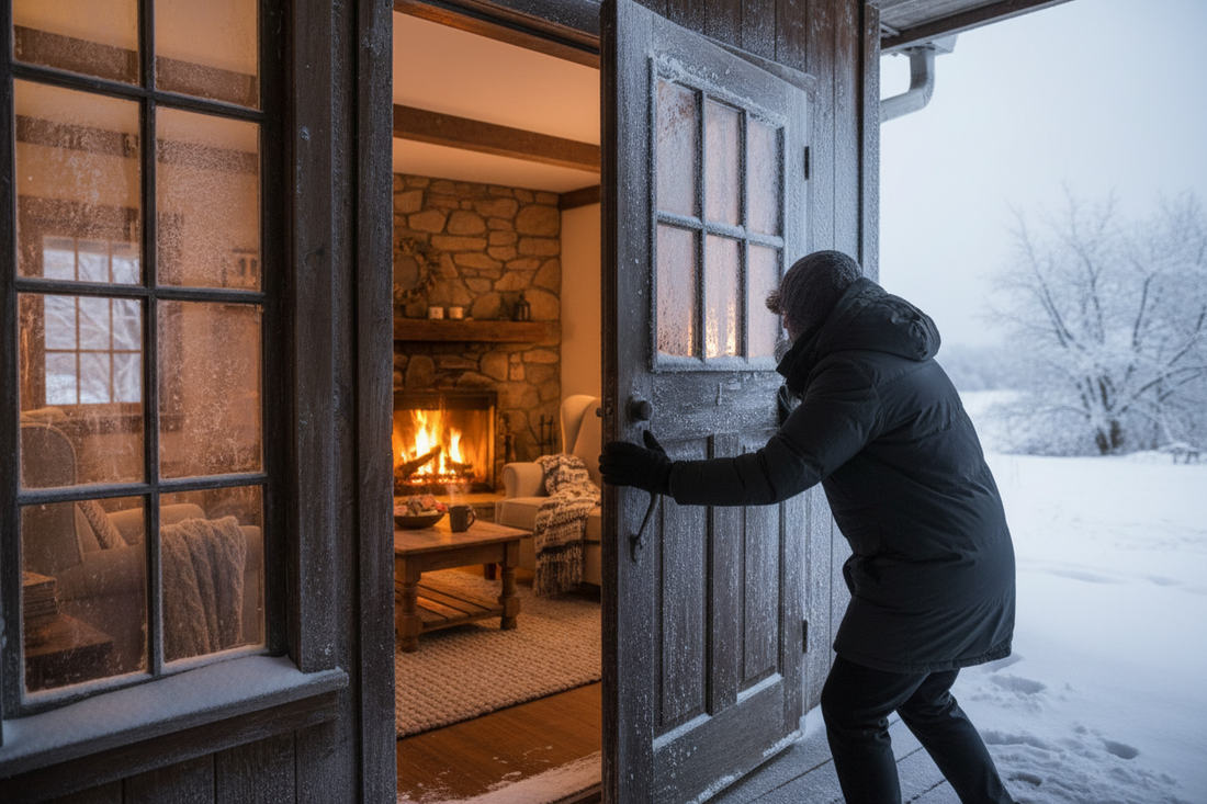 How to Fix a Door That Sticks in Winter