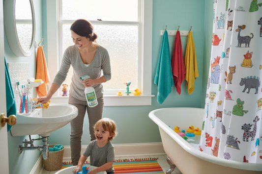 How to Clean Kids Bathroom