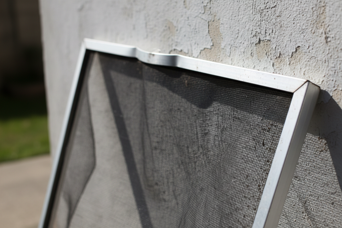 How to Fix a Window Screen That Is Bent