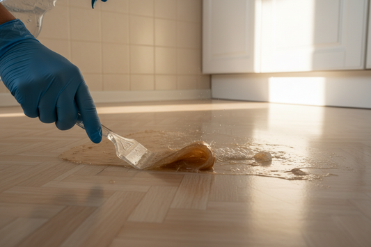 How to Remove Sticky Residue from Kitchen Floor
