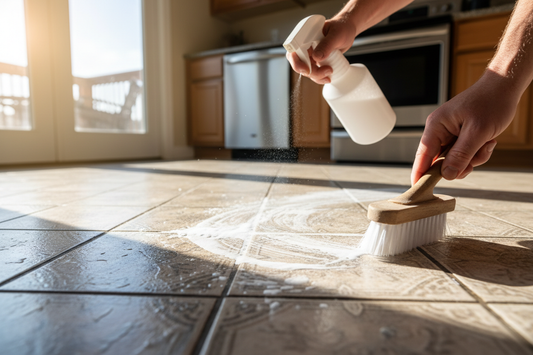 How to Clean Kitchen Floor Grout Without Scrubbing