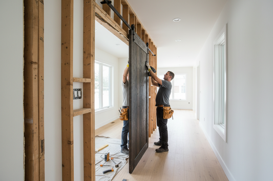 How to Install a Barn Door Without a Header