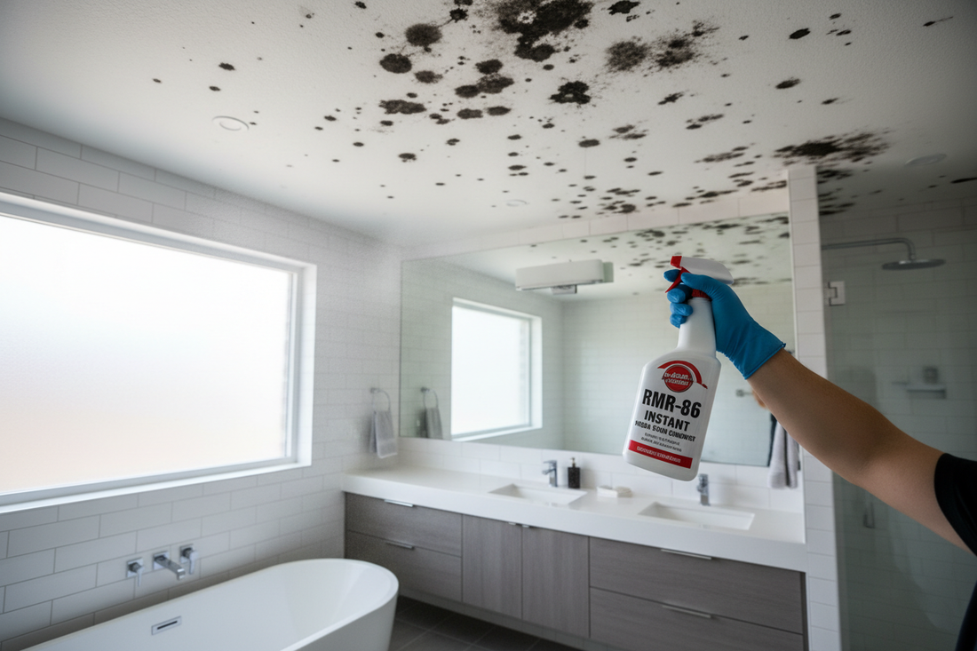 How to Remove Mold from a Bathroom Ceiling (Safe and Effective)