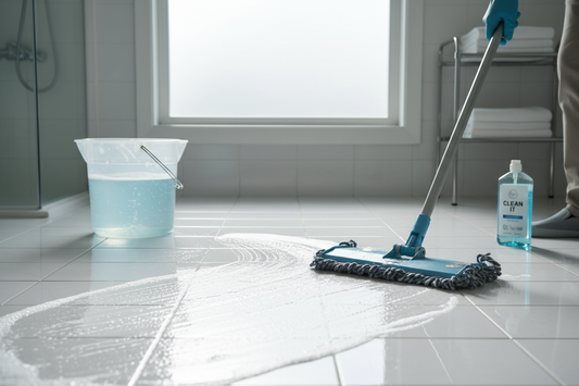 How to Clean a Bathroom Floor (Tile, Vinyl, and Grout)