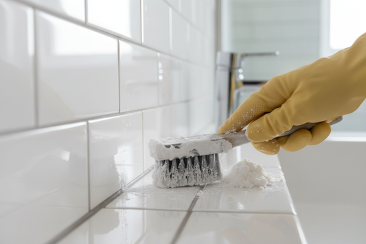 How to Clean Tile Grout in the Bathroom (White Grout Restored)