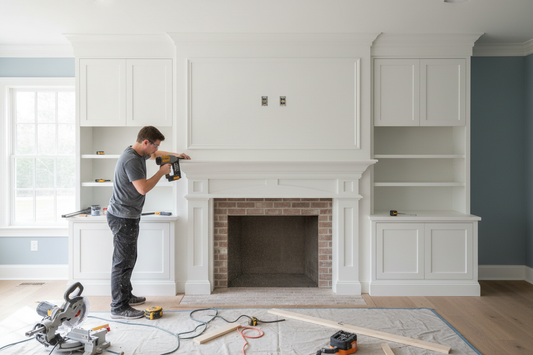 How to Add a Built-In Fireplace Surround