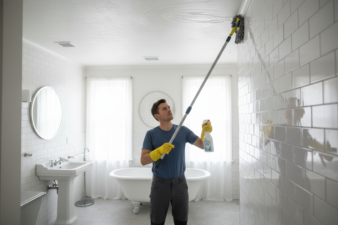 How to Clean Bathroom Walls and Ceiling