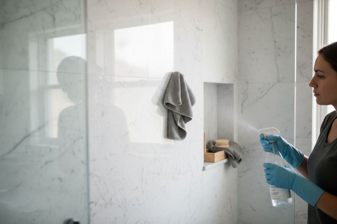 How to Clean a Marble Shower