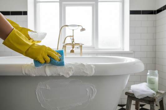 How to Clean Porcelain Bathtub