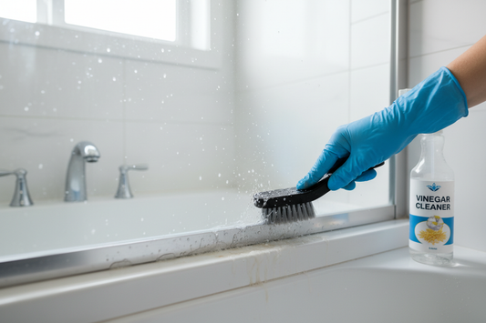 How to Clean Shower Door Track and Frame