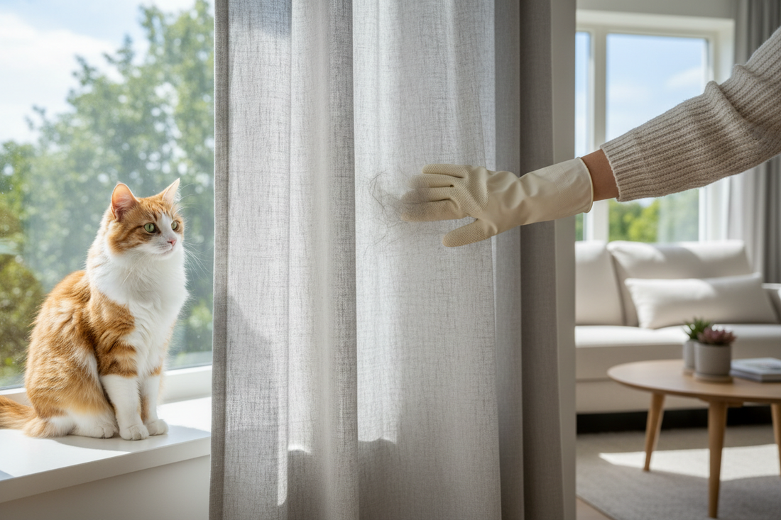 How to Remove Pet Hair from Curtains