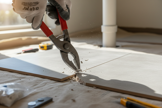 How to Cut Tile Around Pipes (Notches and Holes for Any Pipe Size)