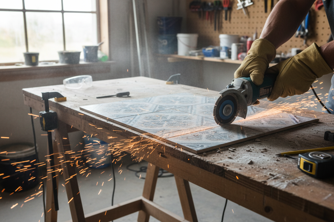 How to Cut Tile with an Angle Grinder (Straight Cuts, Curves, and Notches)