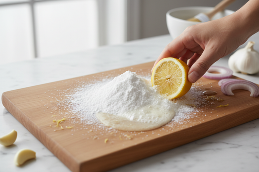 How to Remove Smell from a Cutting Board (Garlic, Fish, and Onion Odors)