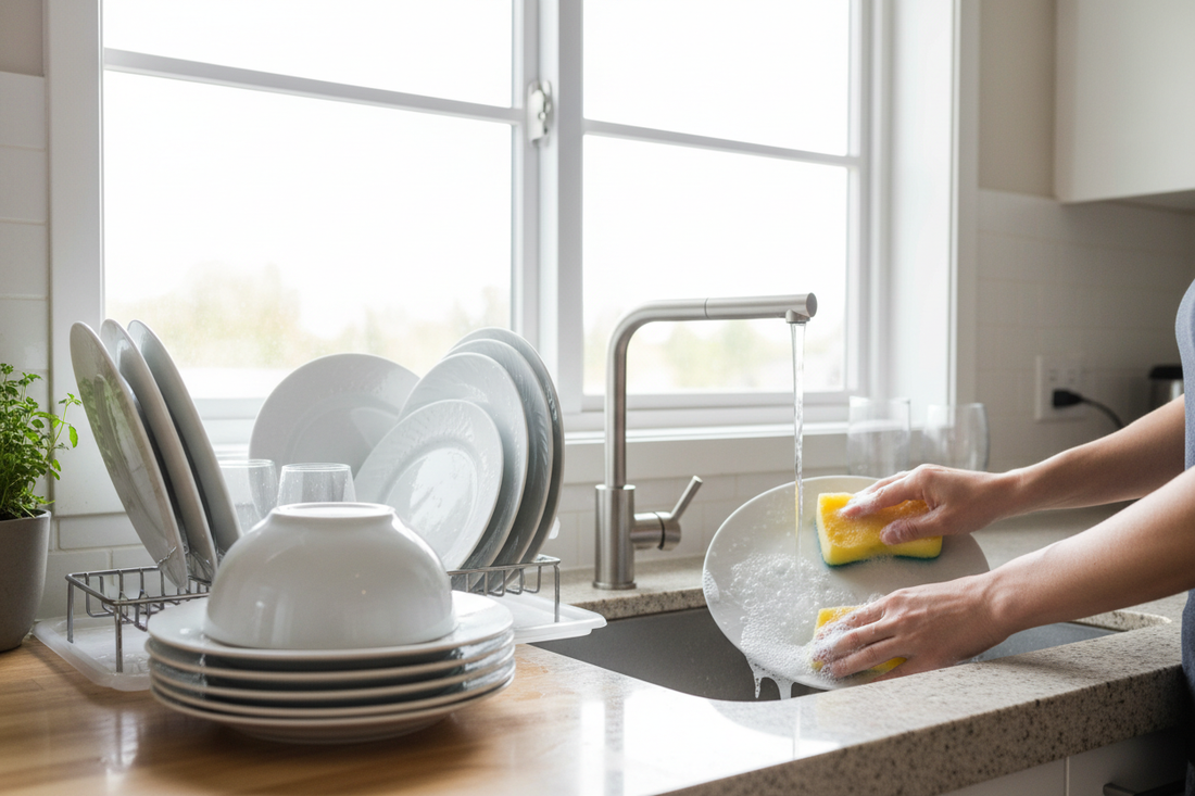 How to Clean Dishes Without a Dishwasher (Fast, Effective, and Hygienic)