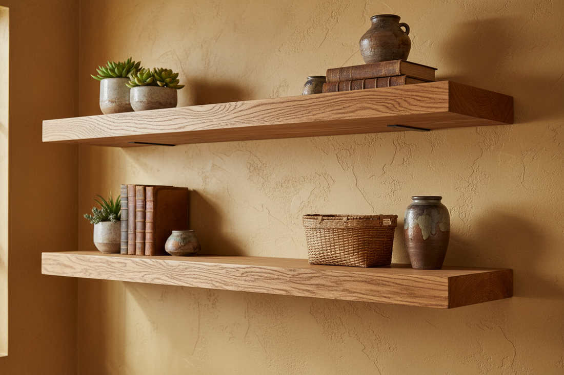 How to Build Floating Shelves from Pipe