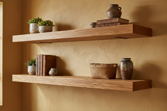 How to Build Floating Shelves from Pipe