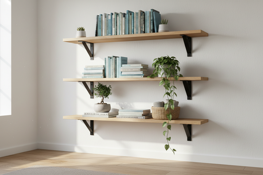 How to Build Floating Shelves with Brackets