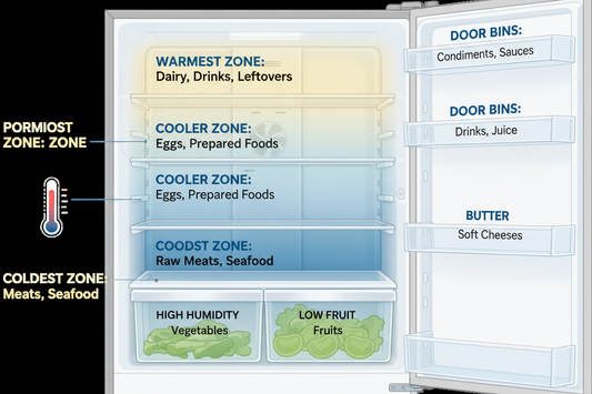 Refrigerator Zones Explained: Where to Store What