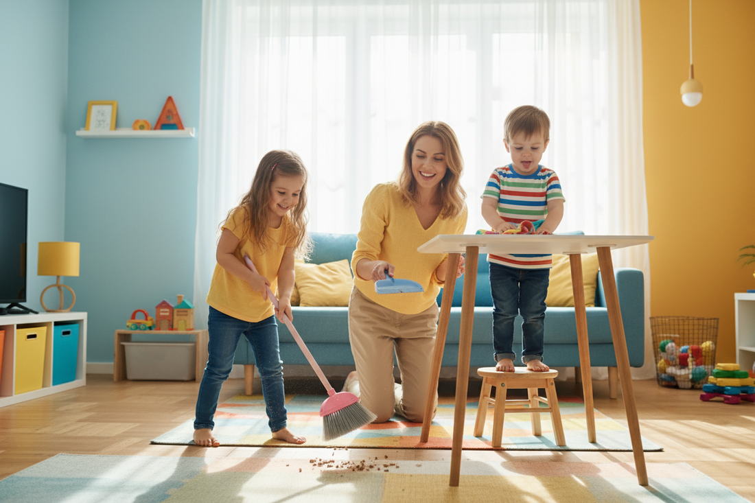 How to Involve Kids in House Cleaning: Age-by-Age Guide for Parents