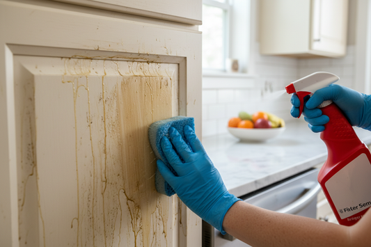 How to Clean Greasy Kitchen Cabinets: Remove Sticky Buildup Fast
