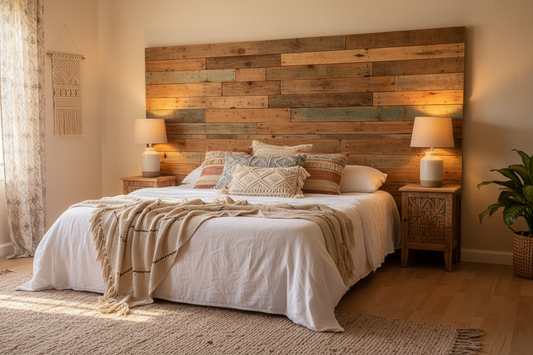 How to Build a Headboard from Pallets