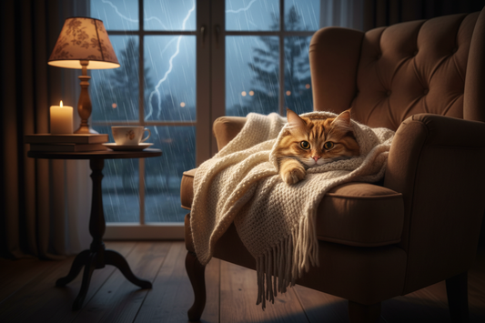 How to Calm a Cat During a Thunderstorm