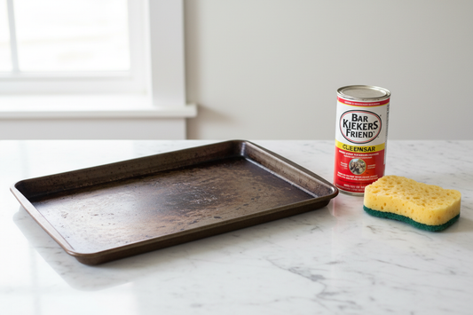 How to Clean a Dark Baking Sheet