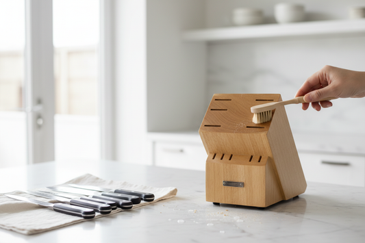 How to Clean a Knife Block