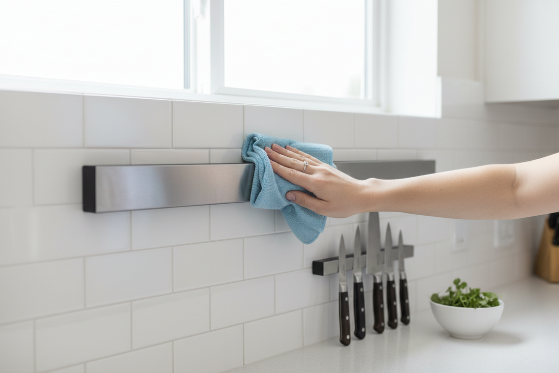 How to Clean a Magnetic Knife Strip