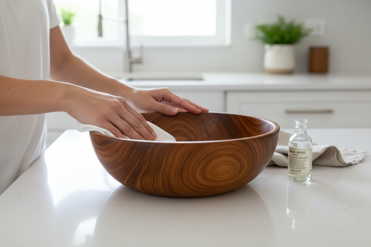 How to Clean a Wooden Salad Bowl