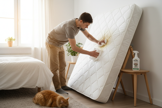 How to Clean Cat Urine from a Mattress