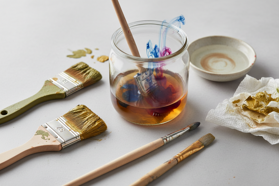 How to Clean Dried Paint from a Brush