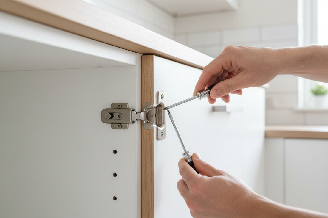 How to Fix a Cabinet Door That Is Crooked